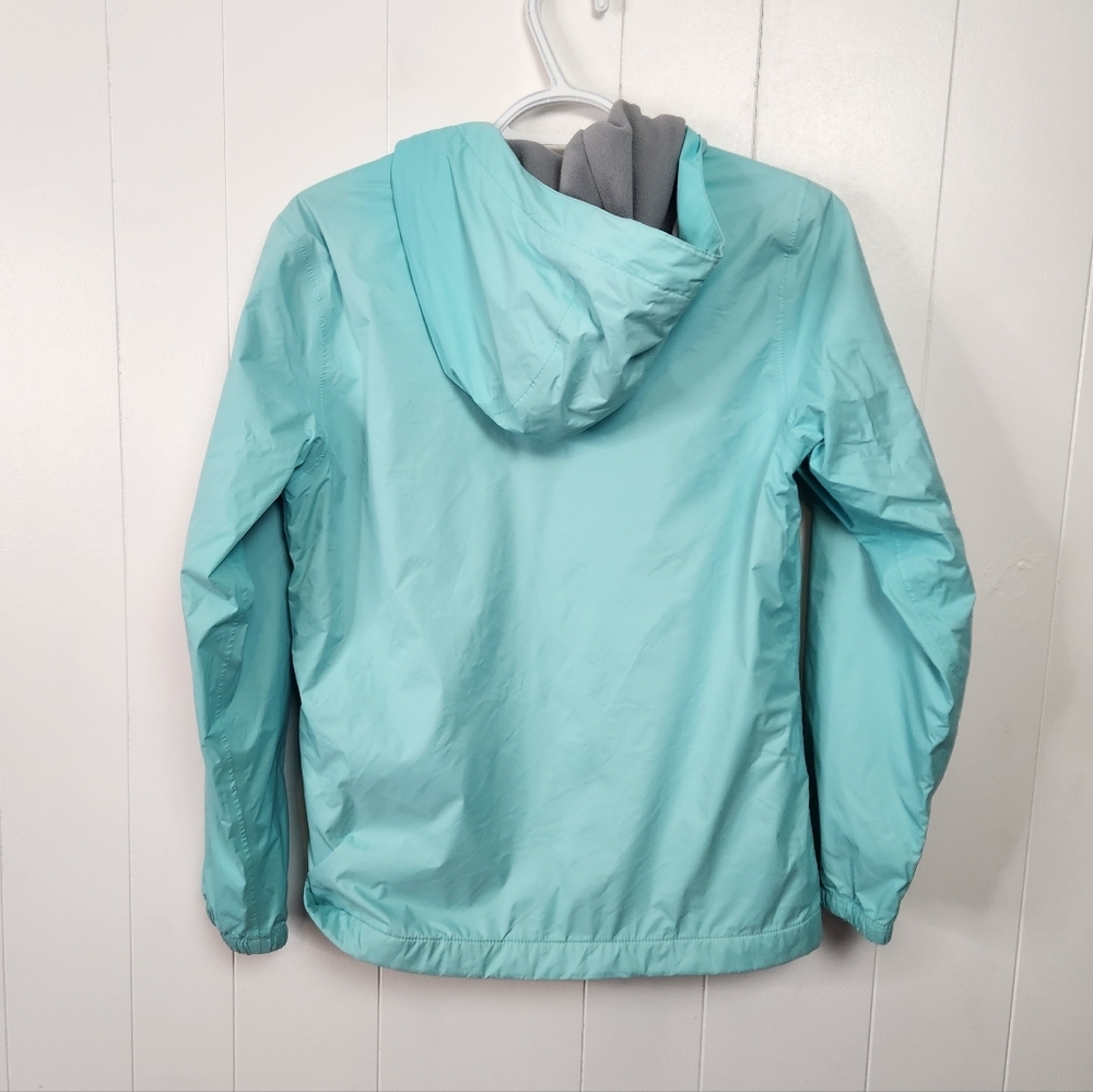 The North Face Girls Full Zip Rain Jacket Hood Fleece Dryvent Size Large 14/16 - Picture 2 of 6